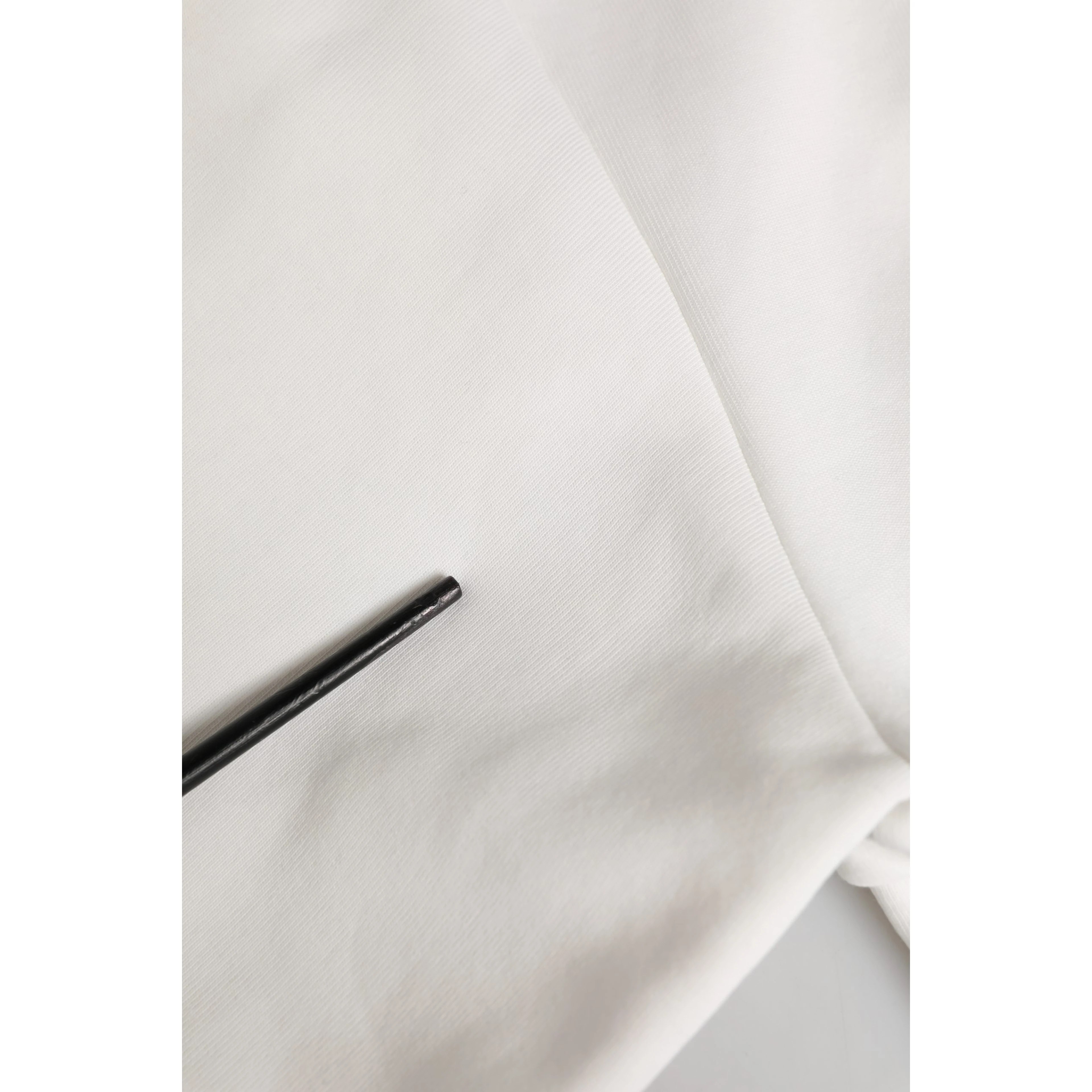 White Cotton Blend Corset Style Blouse Top