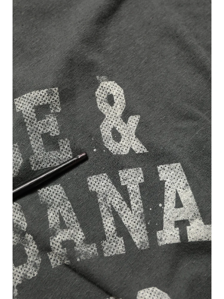 Dark Gray Graphic Print Tank Men Top T-shirt