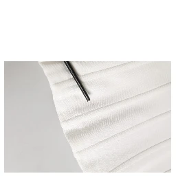 White Cotton Blend Corset Style Blouse Top
