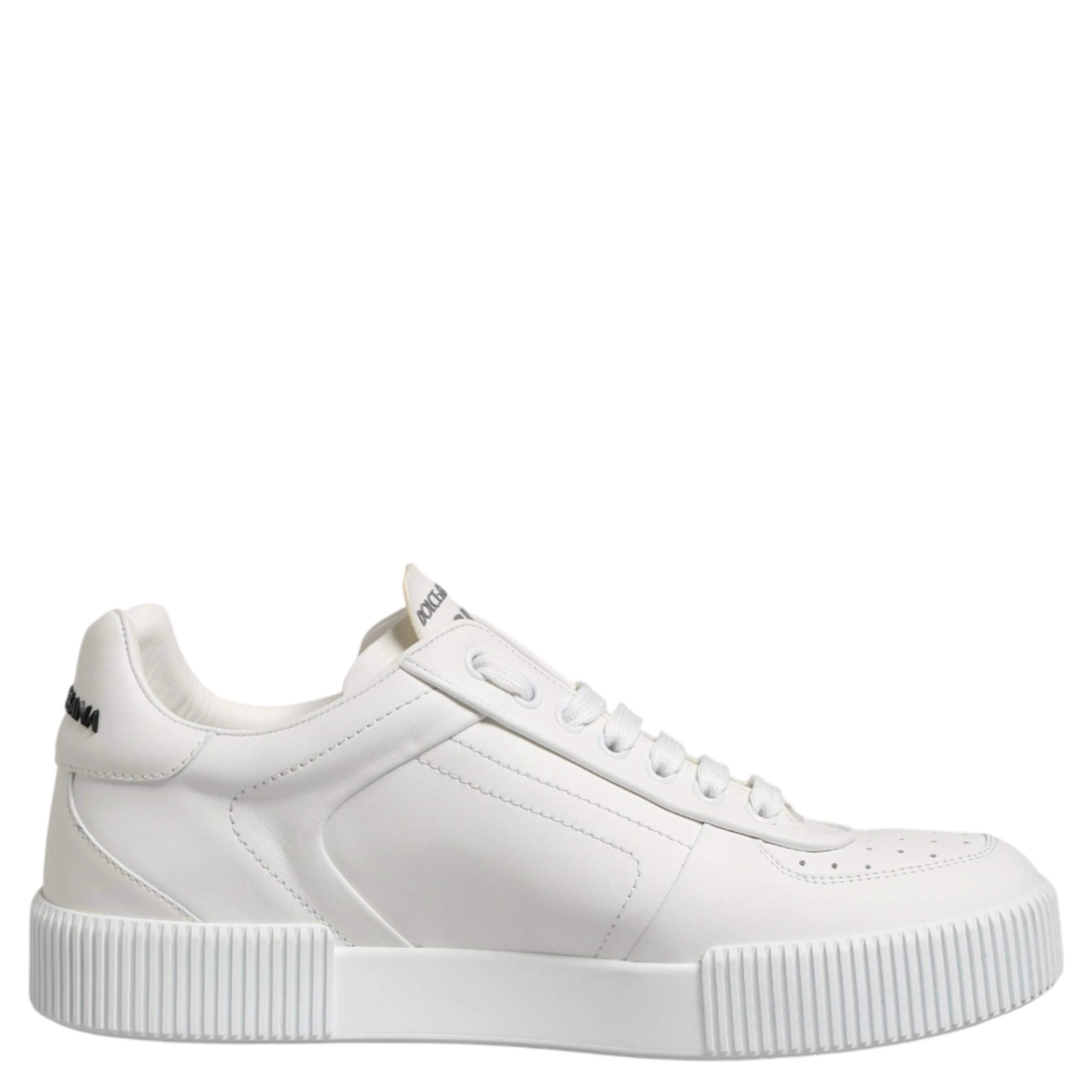 White Miami Leather Low Top Men Sneakers Shoes
