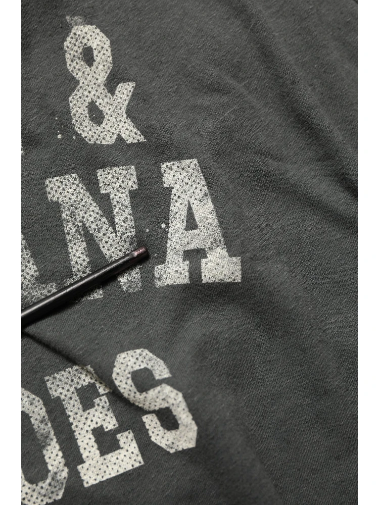Dark Gray Graphic Print Tank Men Top T-shirt alternative