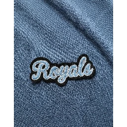 Blue Cotton Collared Short Sleeves T-shirt