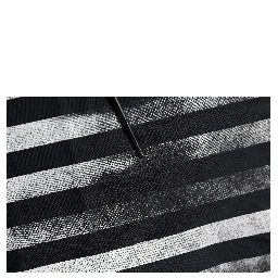 Blue Striped Print Cotton Crew Neck  T-shirt