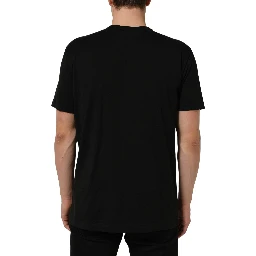 Black Dog Tag Short Sleeve CrewNeck T-shirt