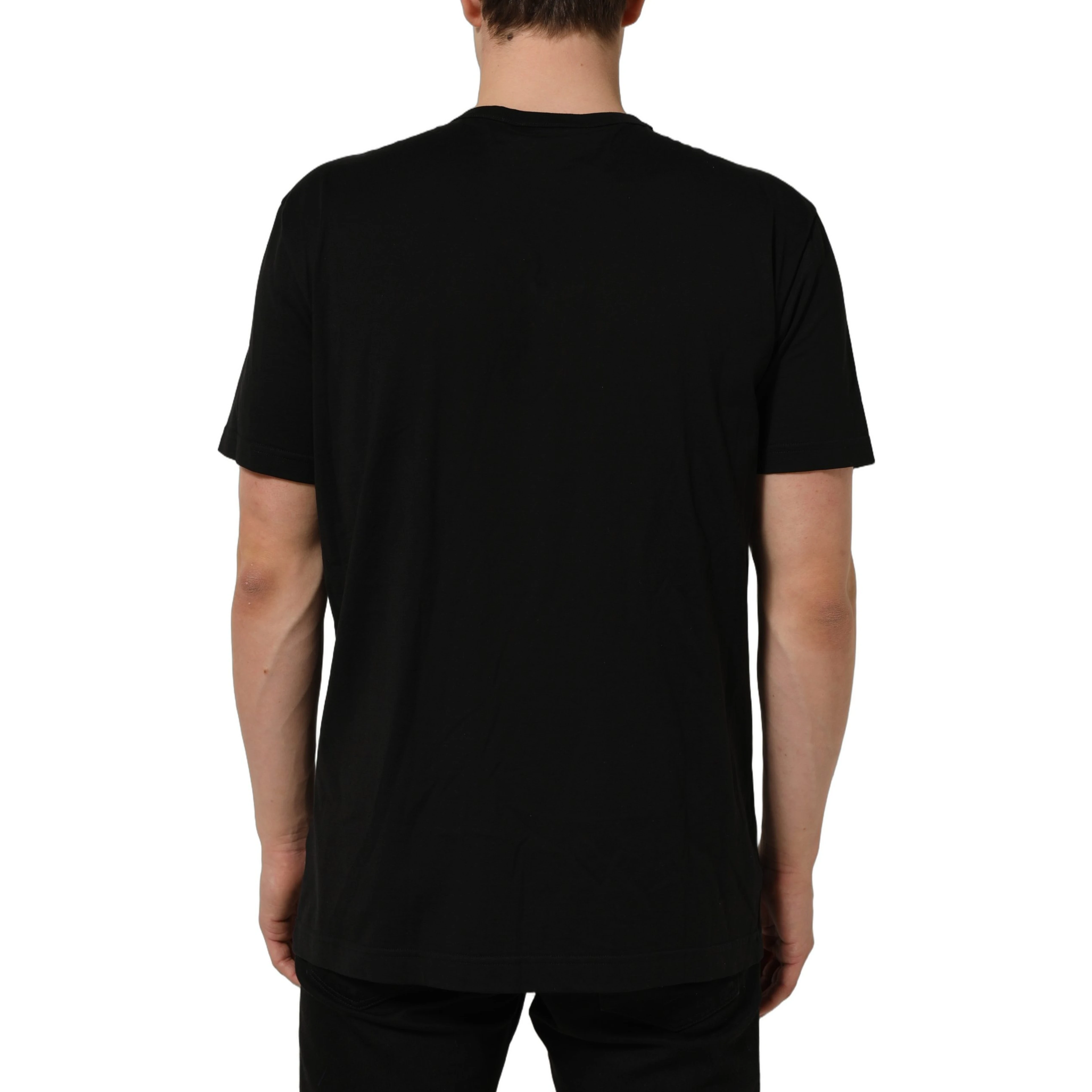 Black Dog Tag Short Sleeve CrewNeck T-shirt