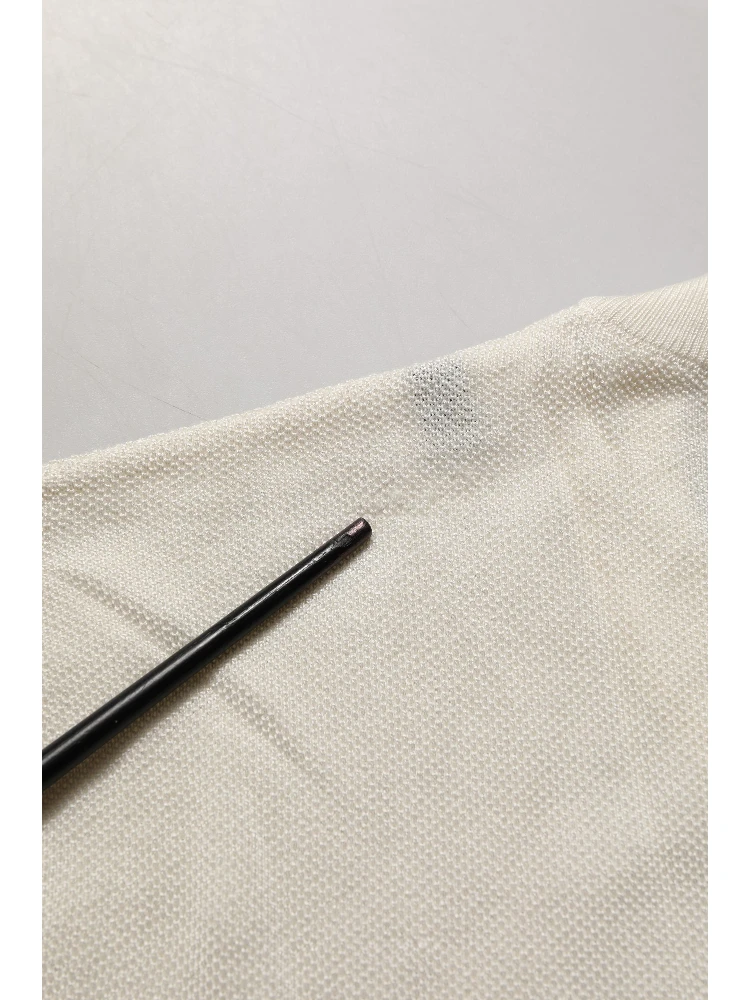 Off White Crew Neck Short Sleeves T-shirt