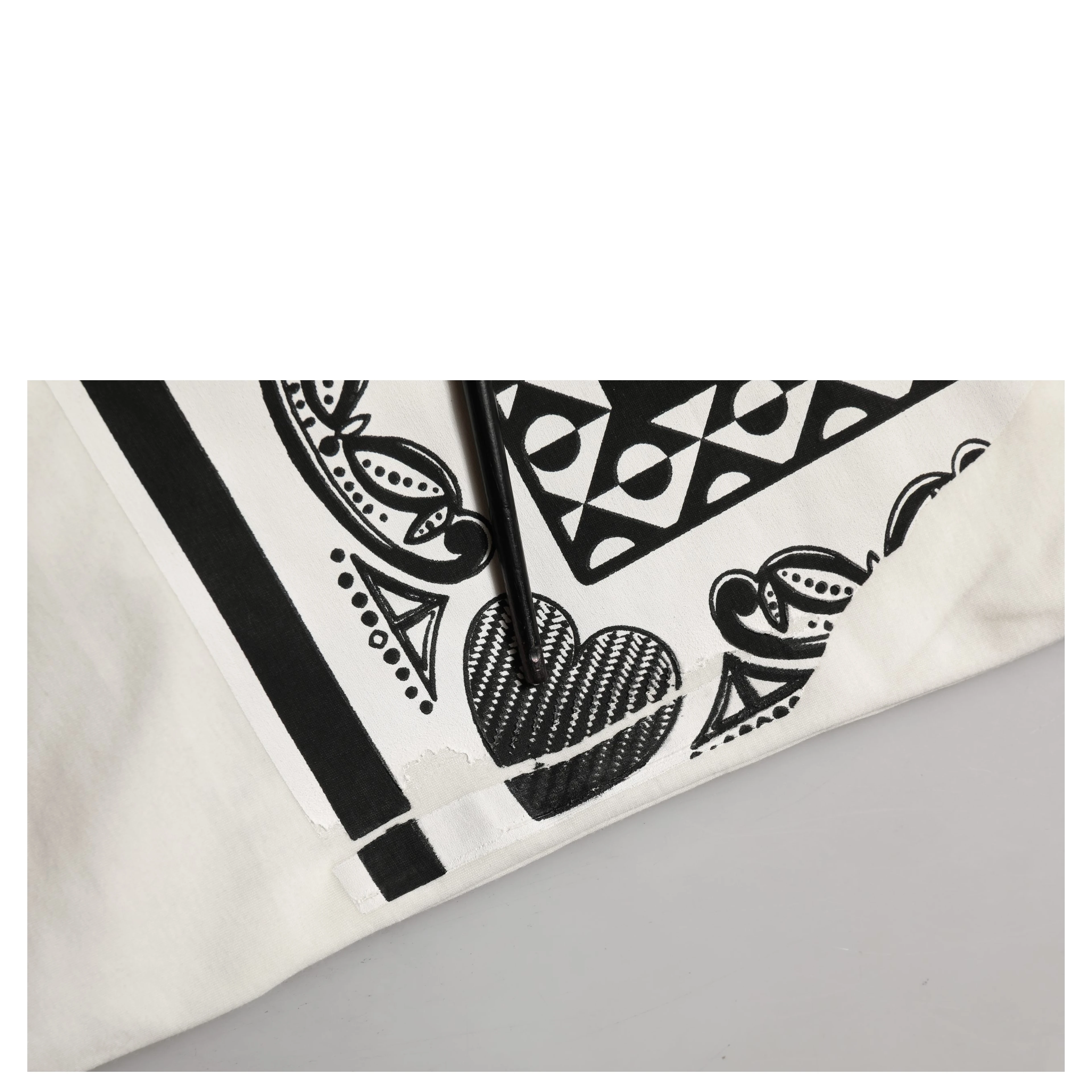 White Bandana Print Cotton Crew Neck T-shirt
