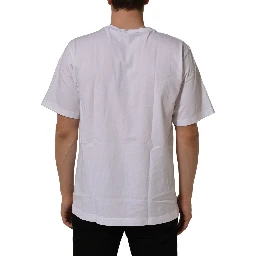 White DG 58.62 Cotton Crew Neck Men T-shirt