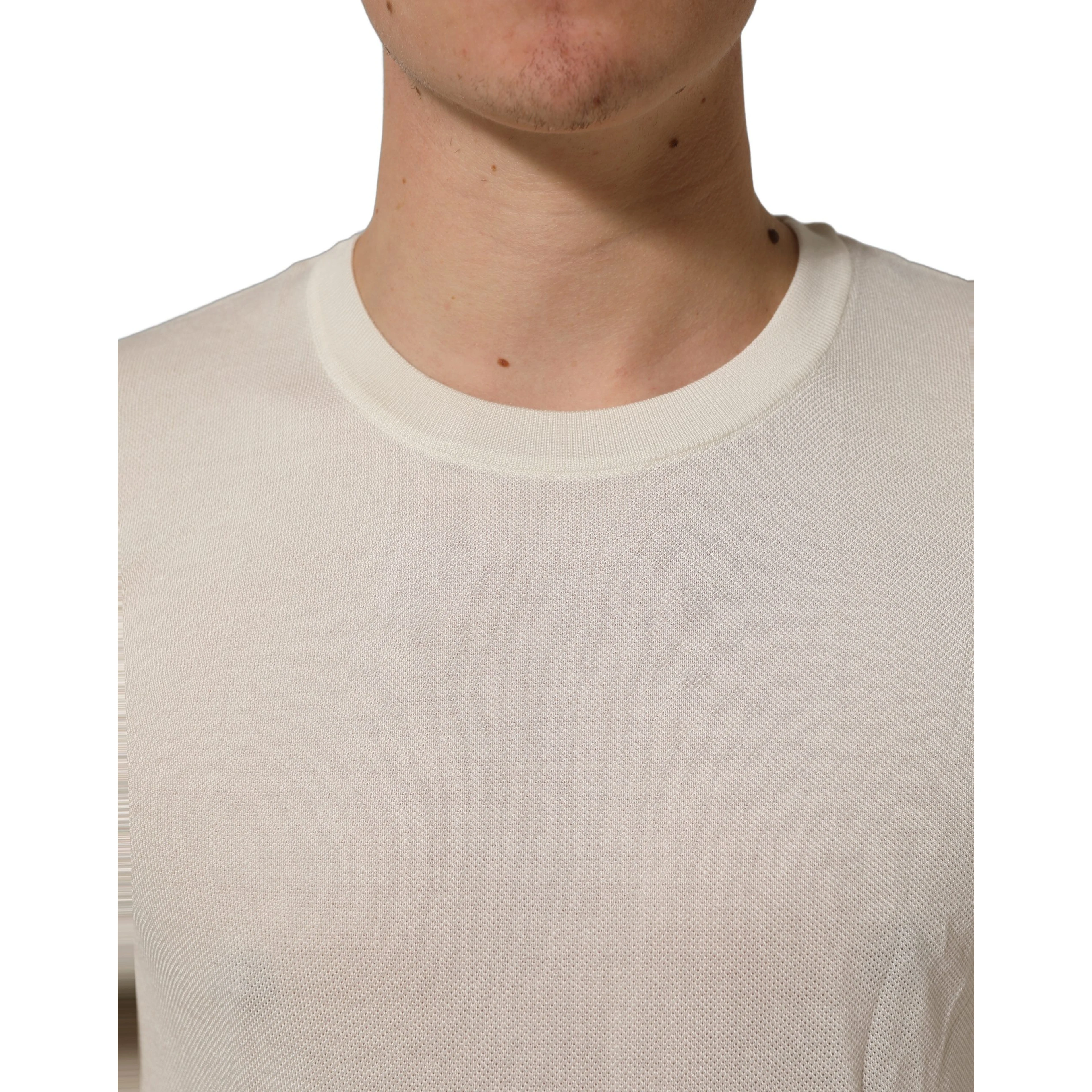Off White Crew Neck Short Sleeves T-shirt