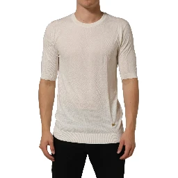 Off White Crew Neck Short Sleeves T-shirt