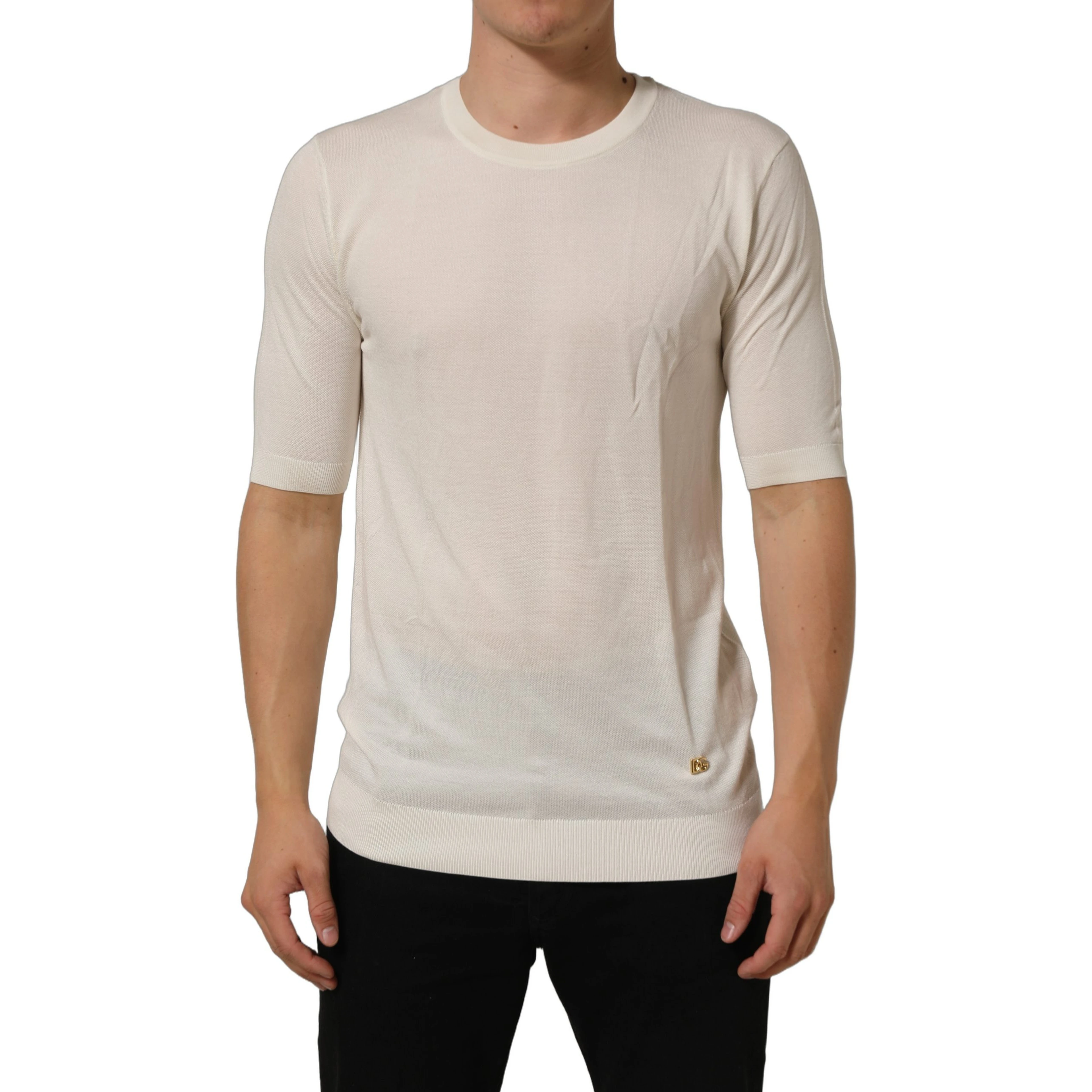Off White Crew Neck Short Sleeves T-shirt