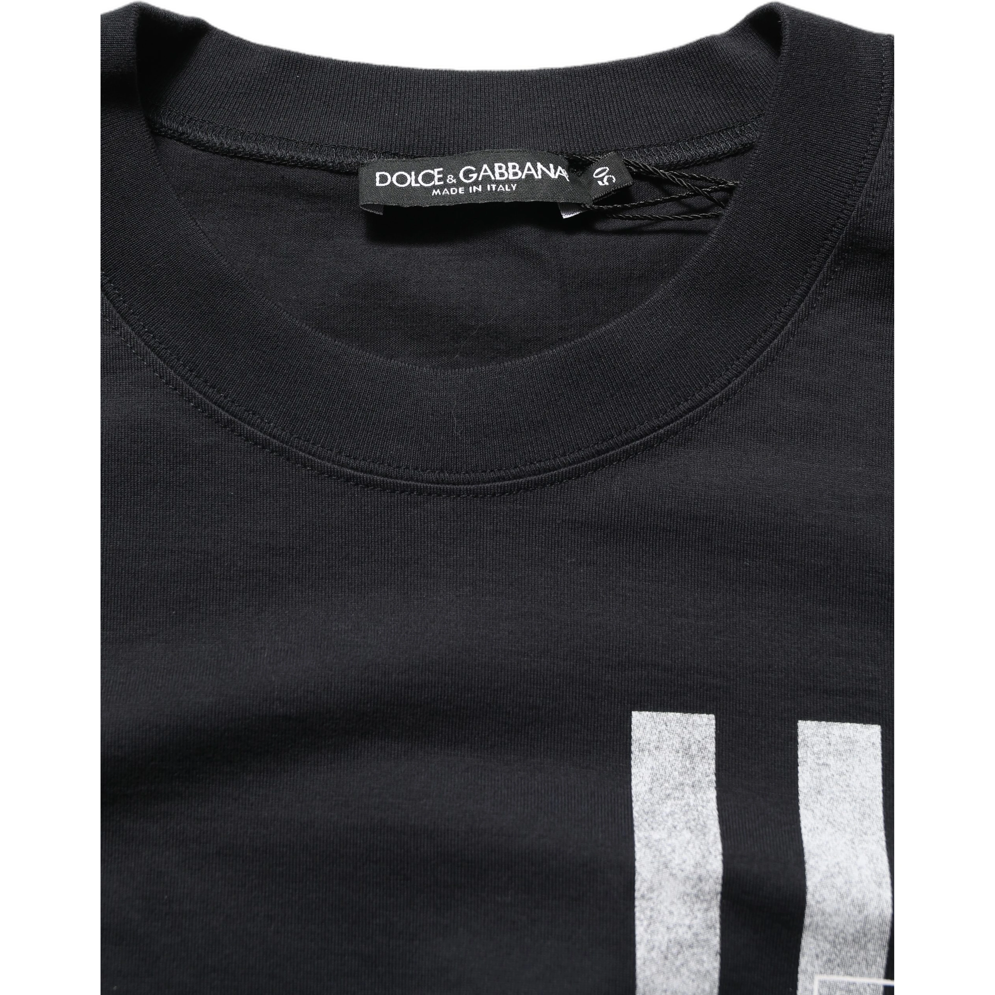 Blue Striped Print Cotton Crew Neck T-shirt