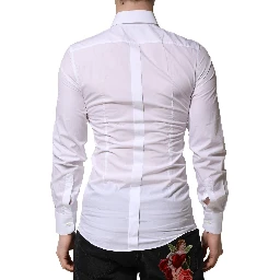 White GOLD Crown Bee Cotton Formal Dress Shirt