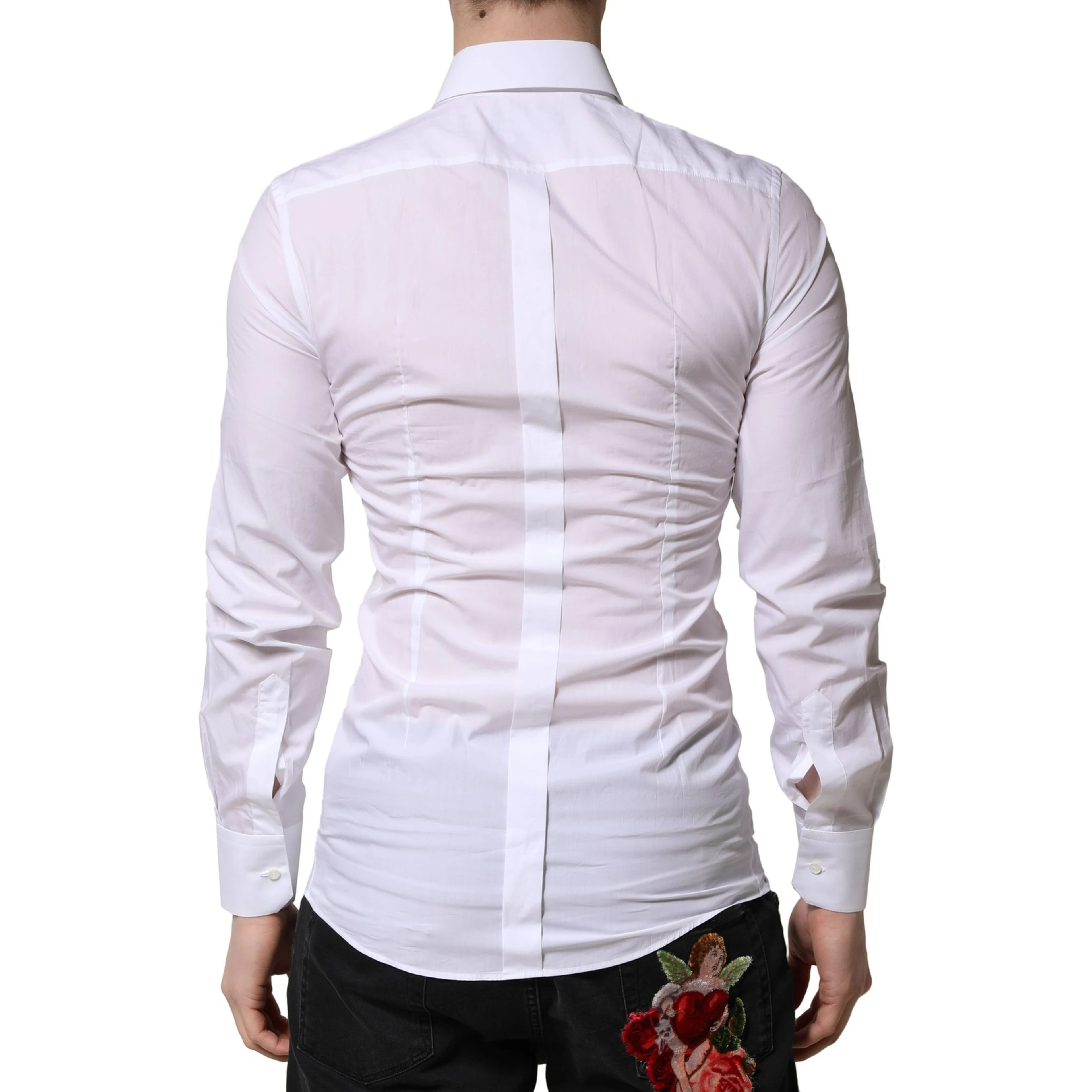 White GOLD Crown Bee Cotton Formal Dress Shirt