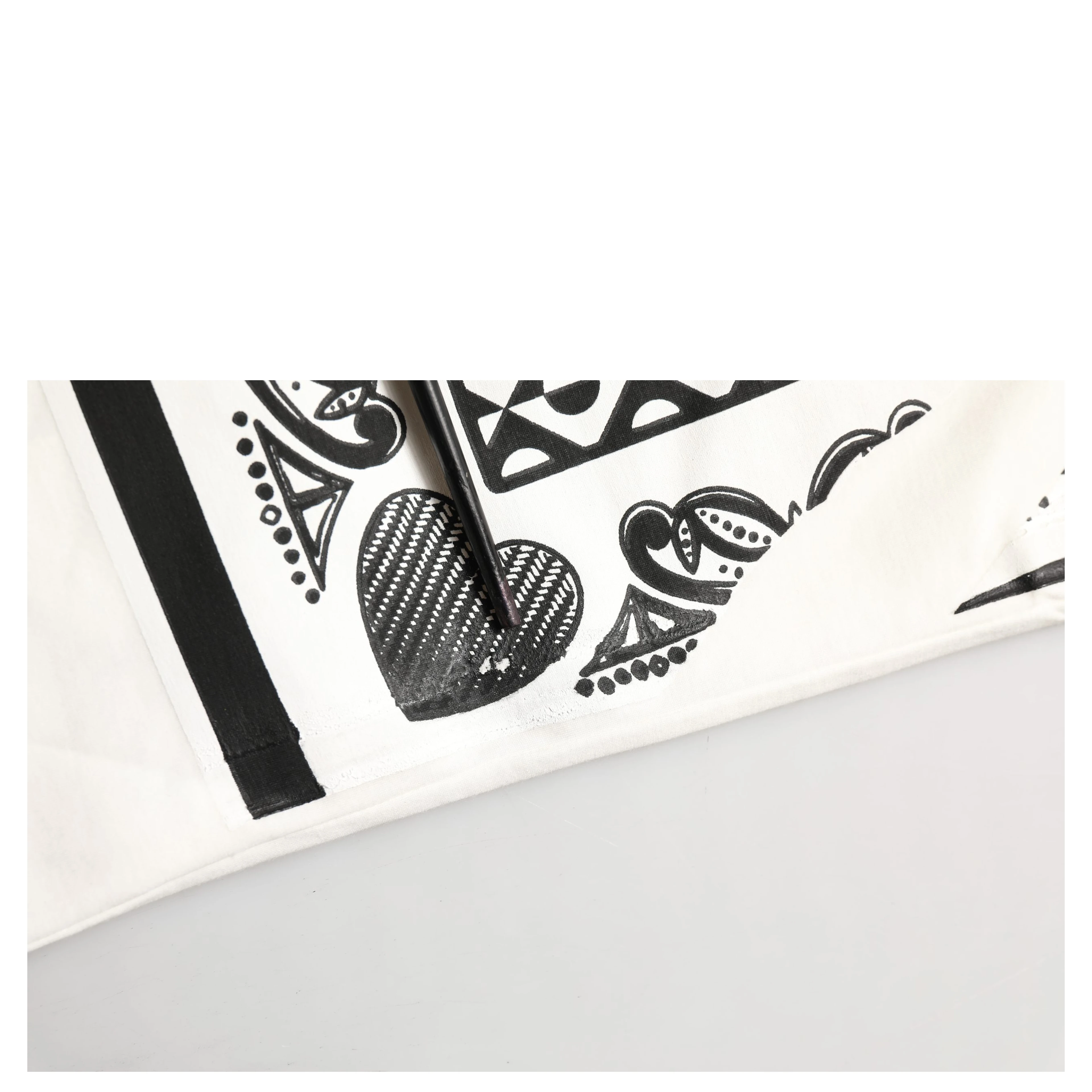 White Bandana Print Cotton Crew Neck T-shirt