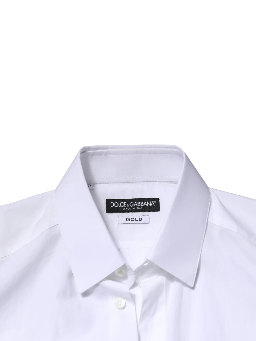 White GOLD Crown Bee Cotton Formal Dress Shirt