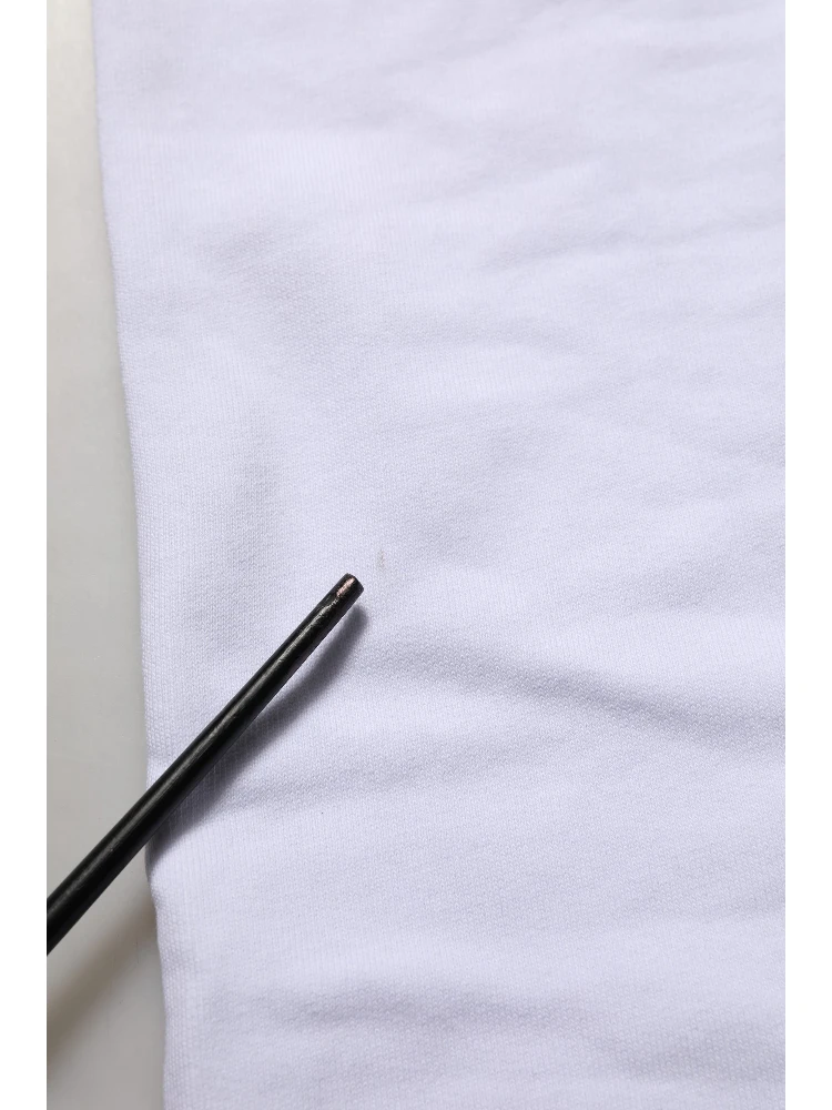White Cotton Drawstring Jogger Trouser Pants