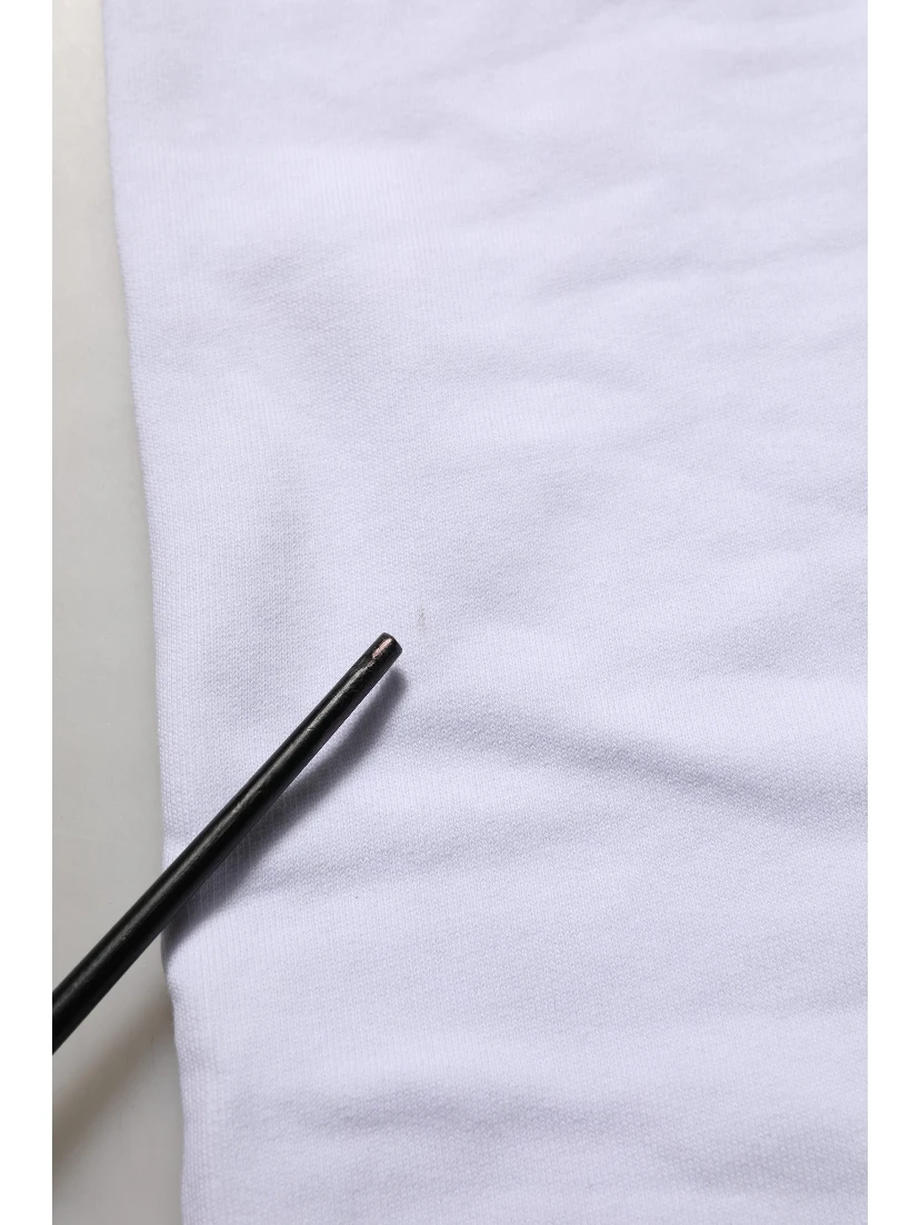White Cotton Drawstring Jogger Trouser Pants