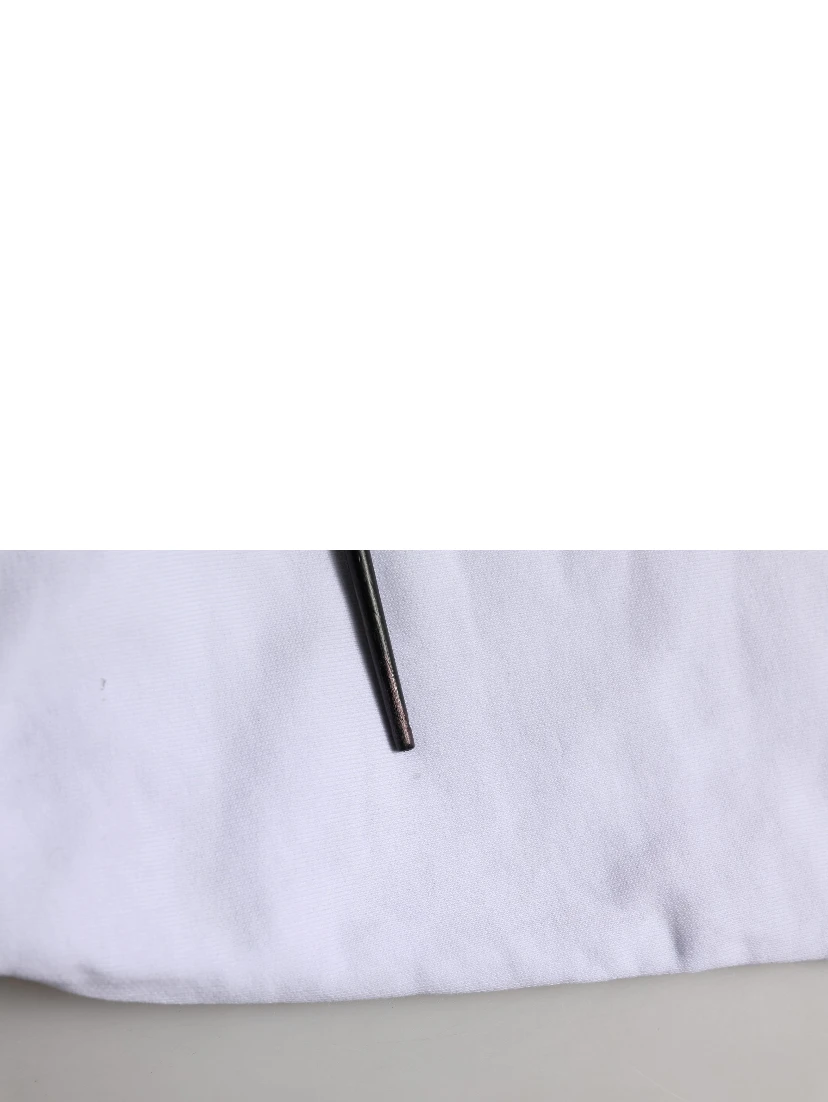 White Cotton Drawstring Jogger Trouser Pants