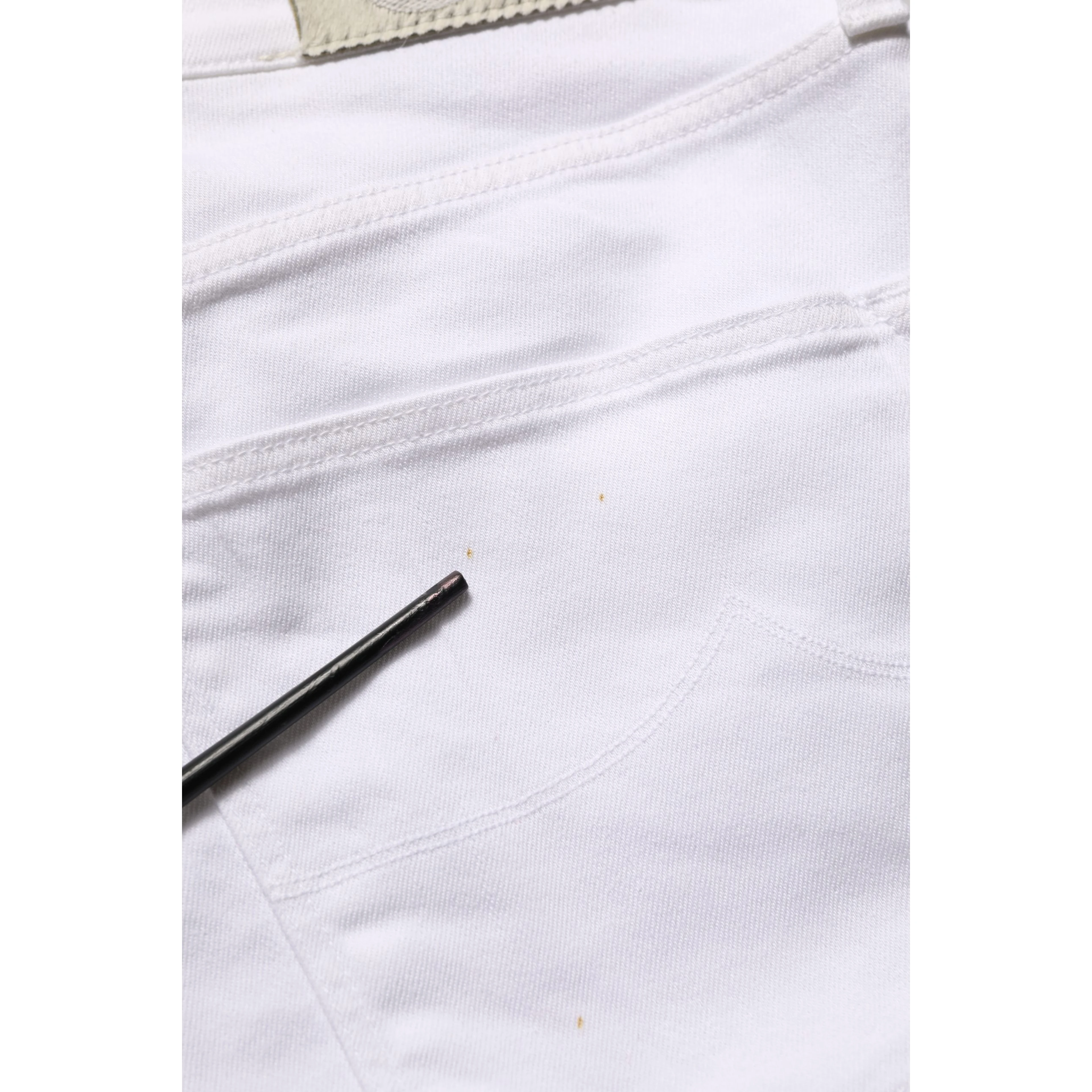 White Skinny Fit Mid Waist Men Denim Trouser Jeans