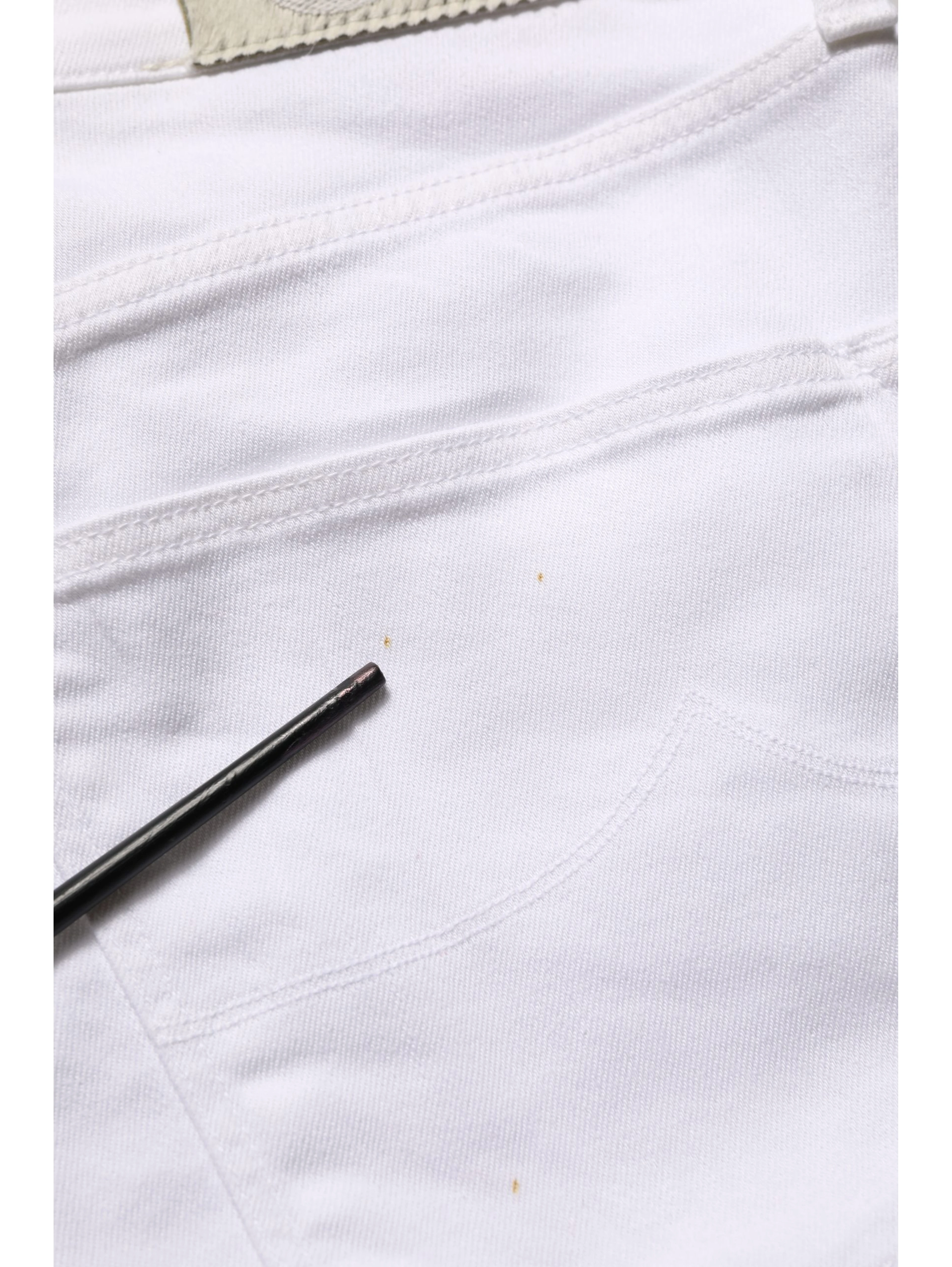 White Skinny Fit Mid Waist Men Denim Trouser Jeans