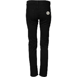Black Cotton Stretch Skinny Denim Trouser Jeans