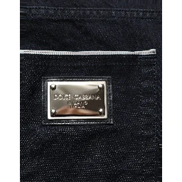 Black Cotton Stretch Straight Men Denim Jeans