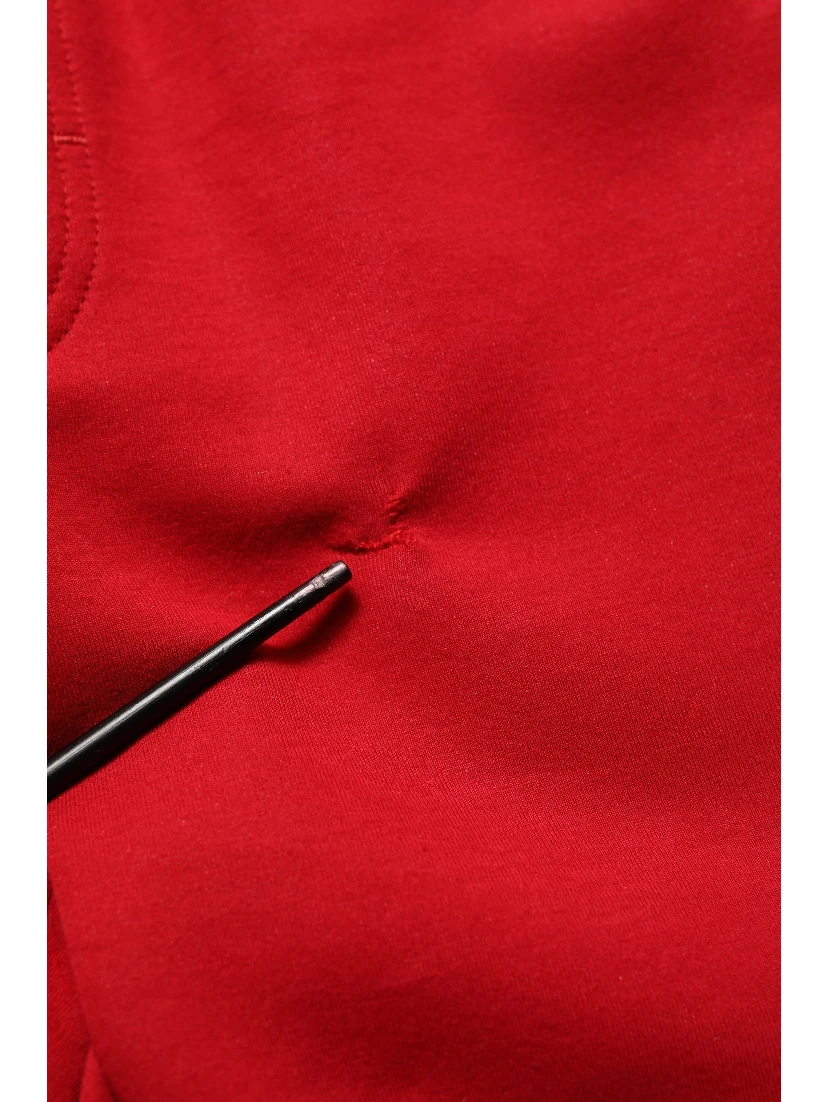 Red Cotton Drawstring Jogger Men Trouser Pants