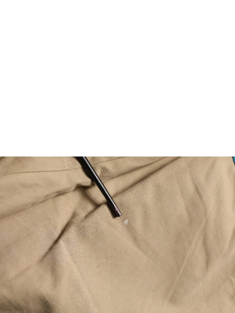 Beige Cotton Cargo Drawstring Trouser Pants