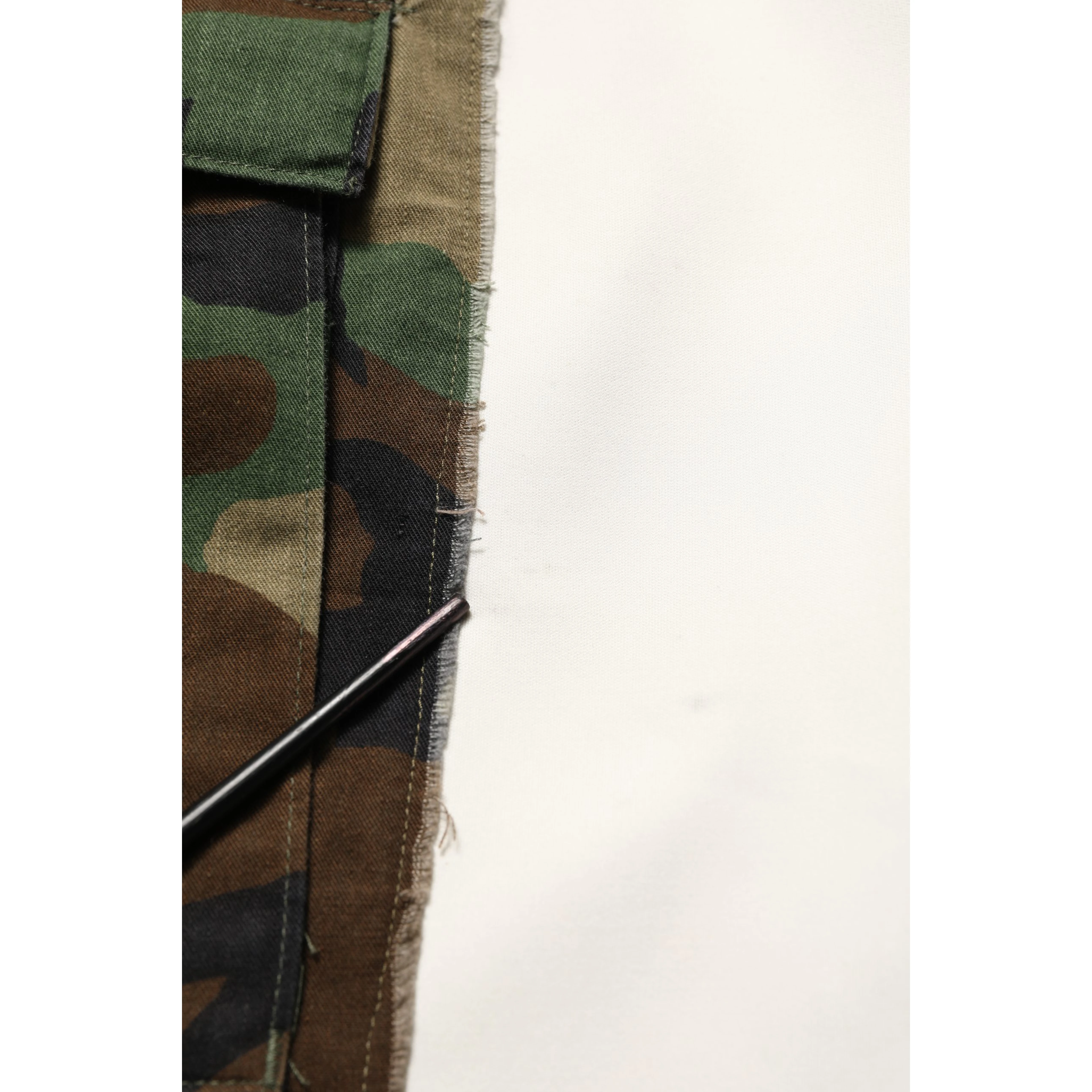White Camouflage Patchwork Sweatpants Pants