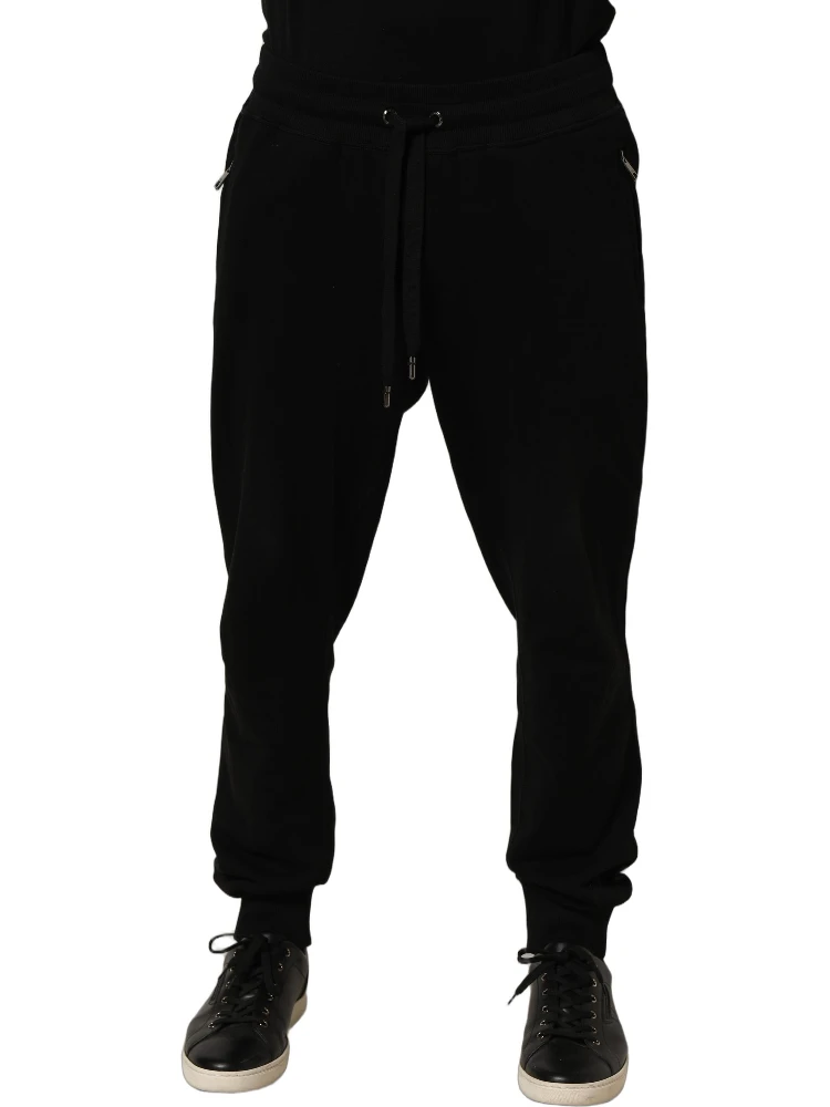 Black Cotton Logo Jogger Men Sweatpants Pants alternative