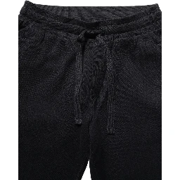 Blue Cotton Drawstring Jogger Trouser Pants