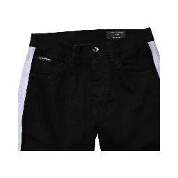 Black Cotton Stretch Skinny Denim Trouser Jeans