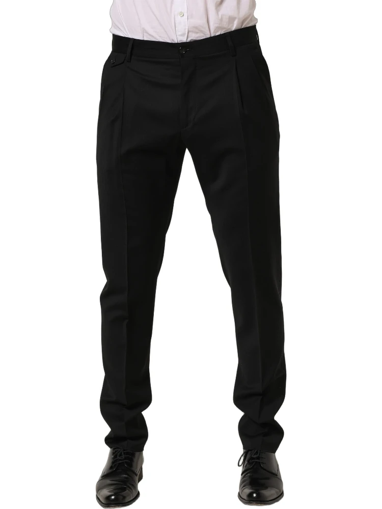 Black Wool Stretch Formal Dress Trouser alternative