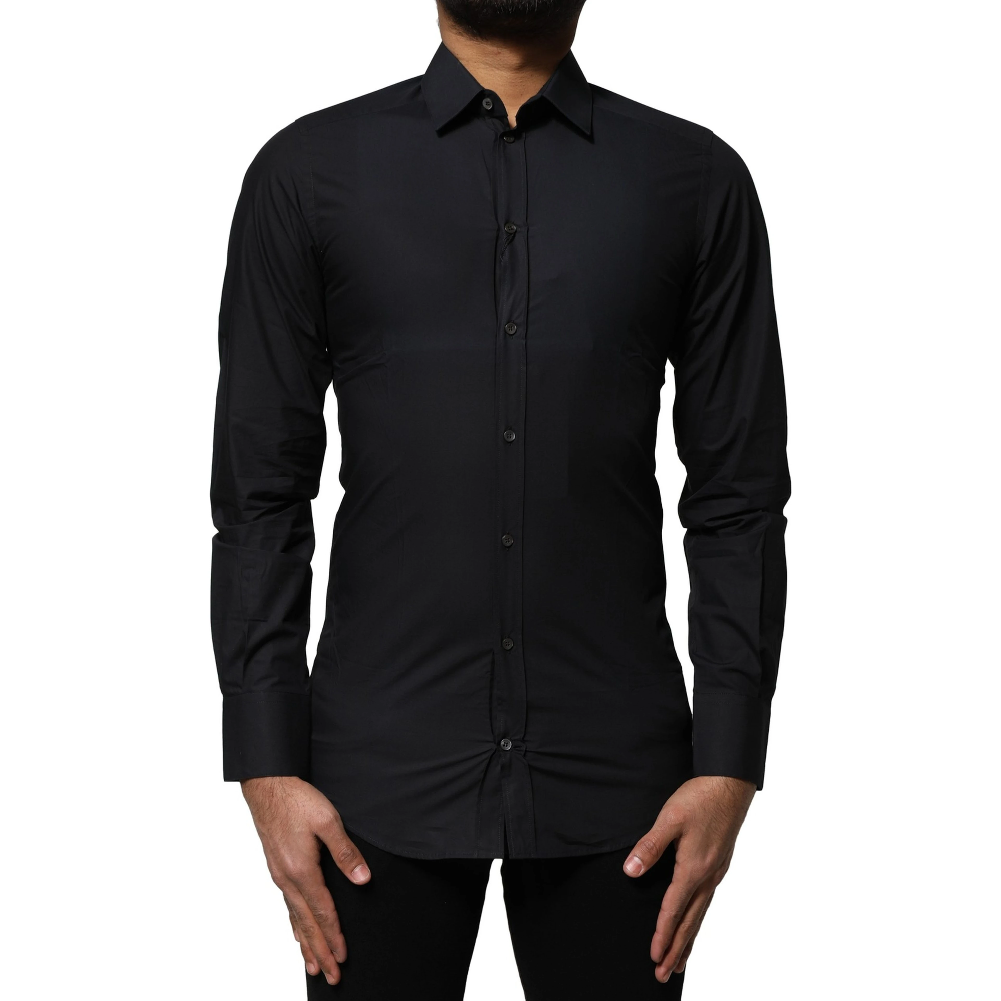 Black GOLD Long Sleeves Formal Dress Shirt
