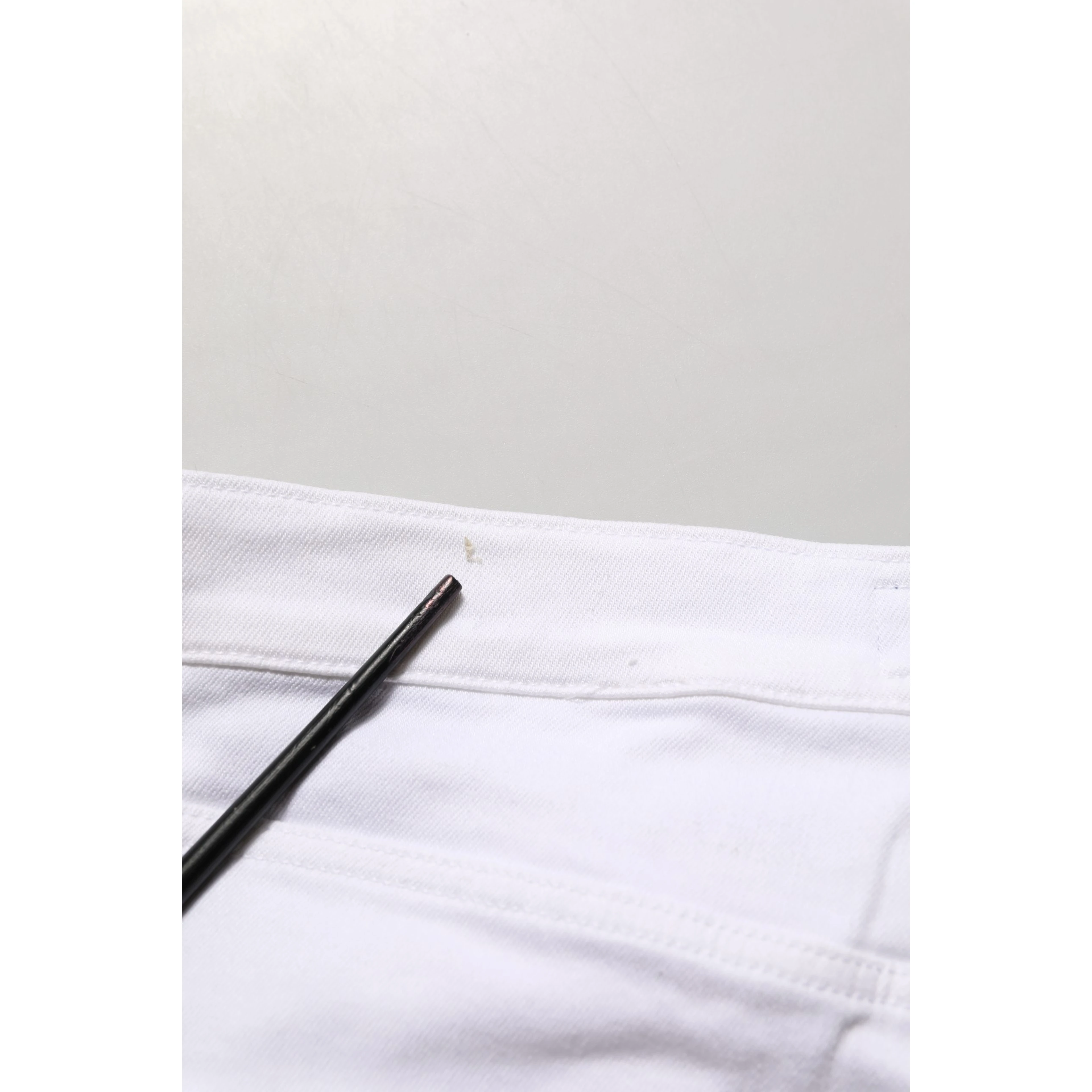 White Skinny Fit Mid Waist Men Denim Trouser Jeans
