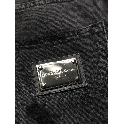 Dark Gray Distressed Oversize Men Denim Jeans