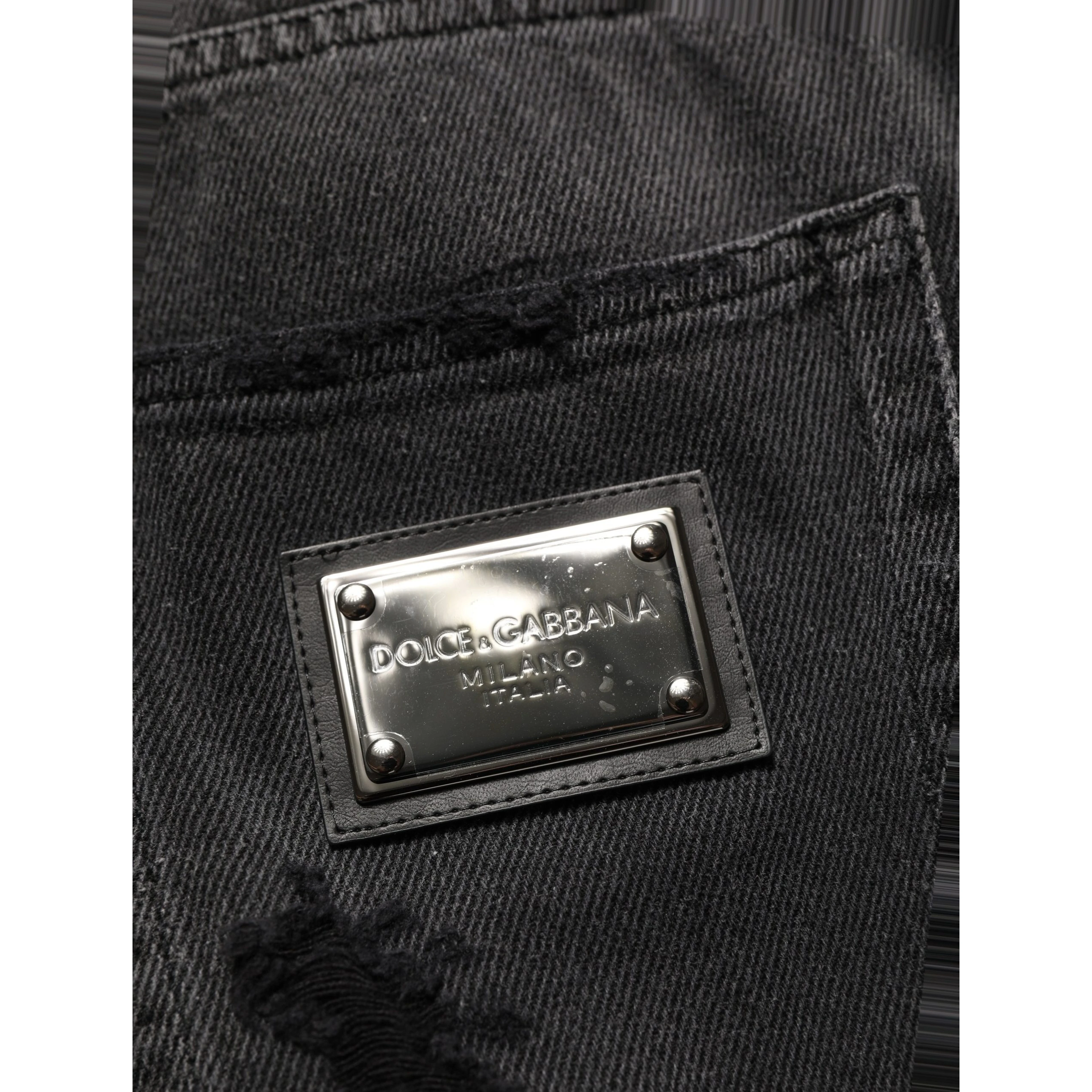 Dark Gray Distressed Oversize Men Denim Jeans