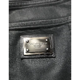 Dark Gray Cotton Loose Fit Men Denim Jeans