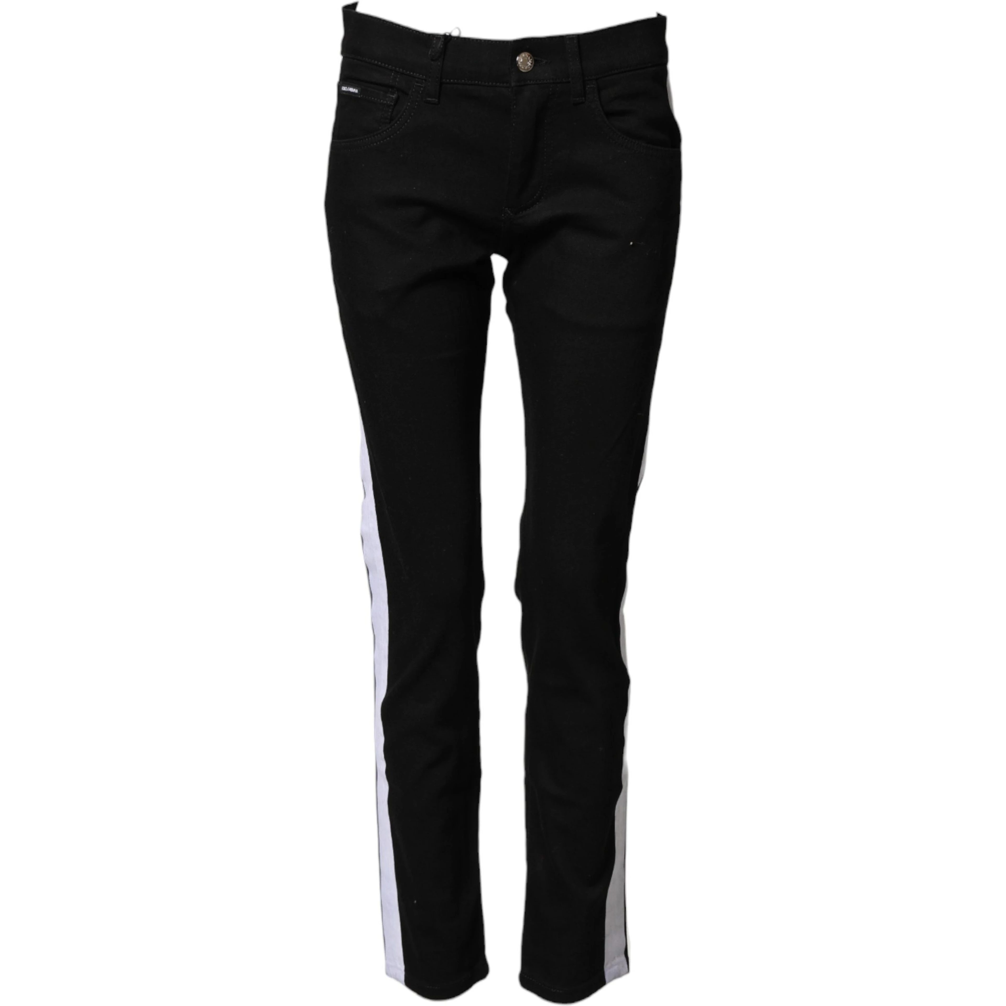 Black Cotton Stretch Skinny Denim Trouser Jeans