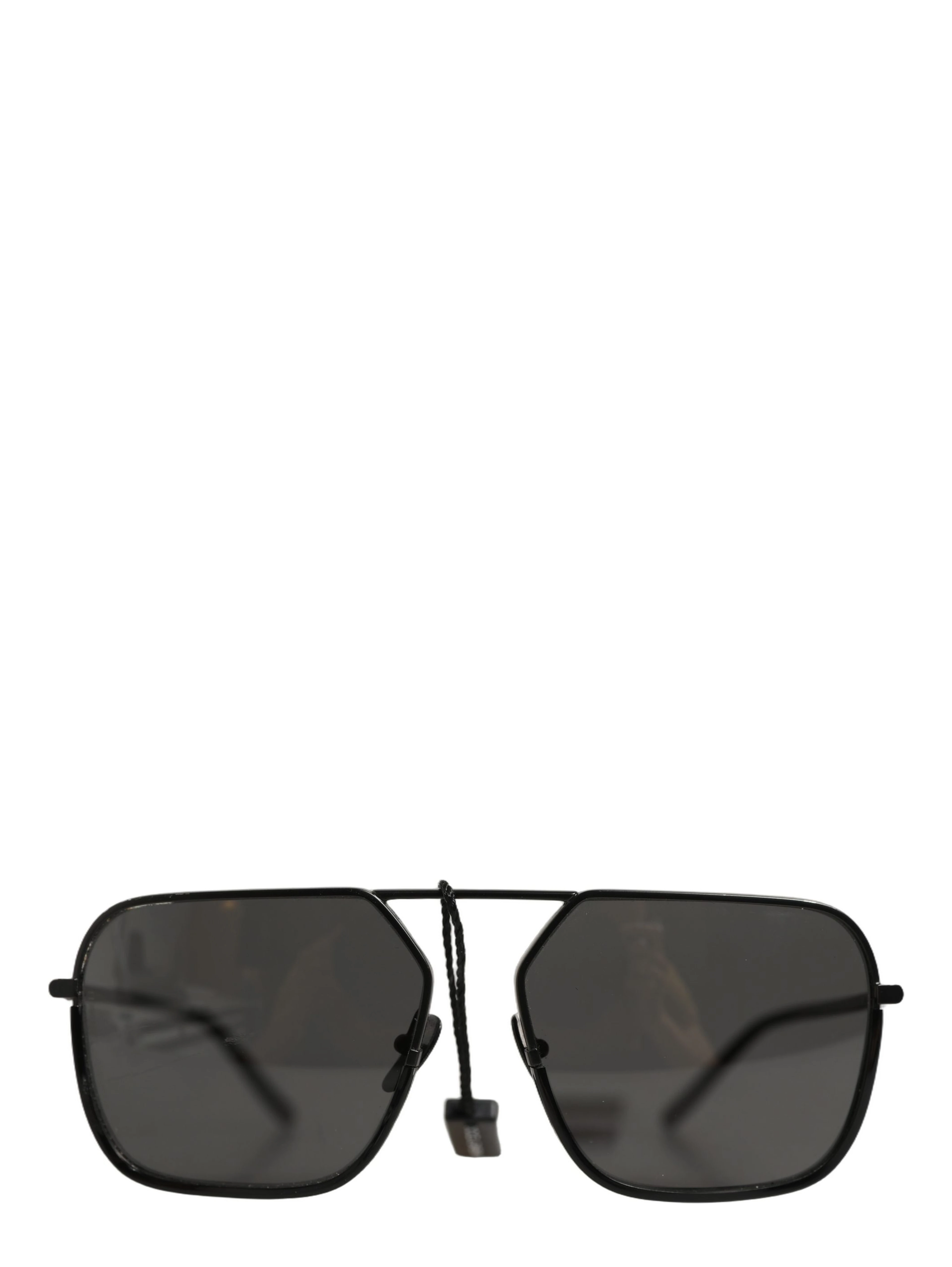 Black DG2193J Rectangular Metal Frame Eyewear Sunglasses