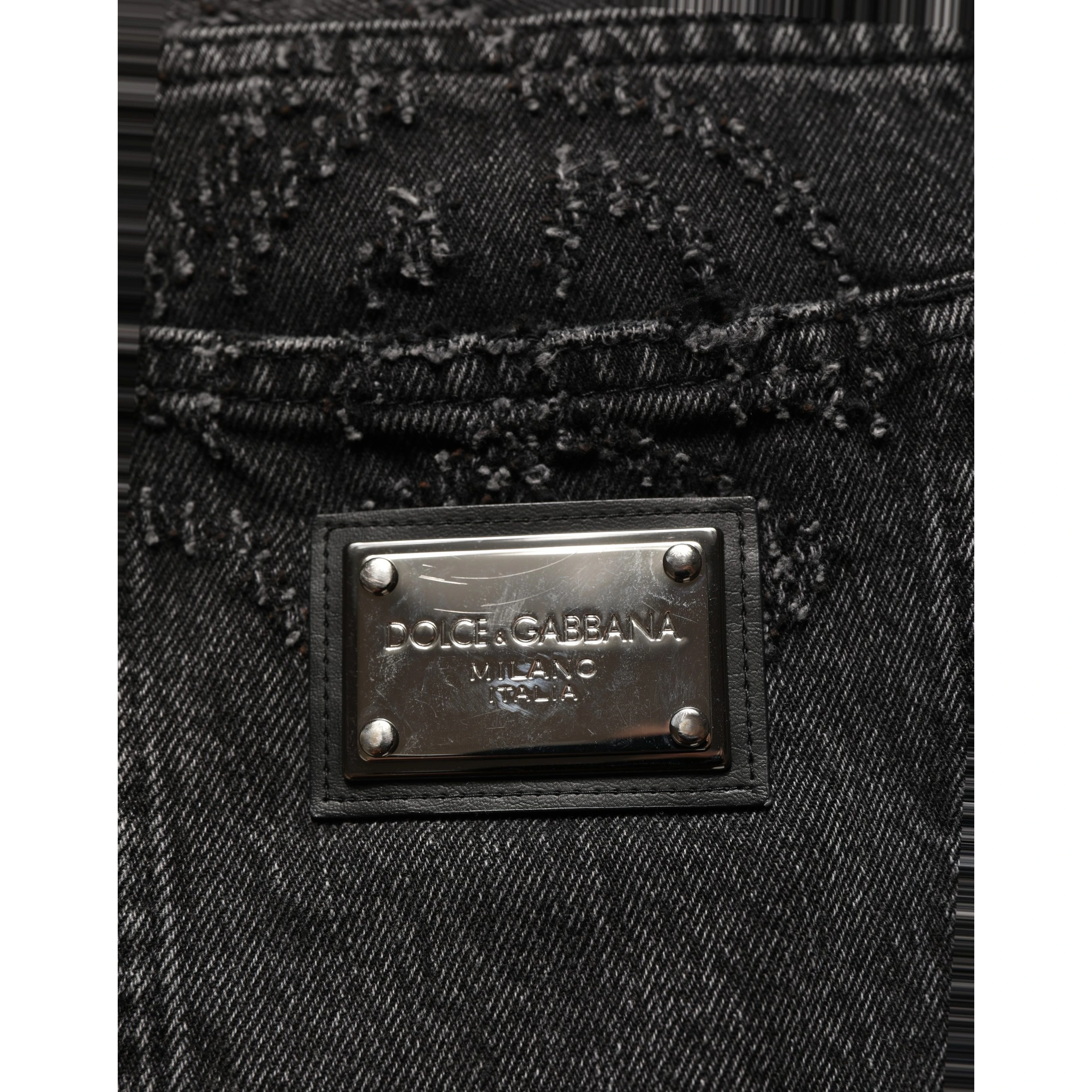 Dark Gray Cotton WideLeg Oversize Denim Jeans