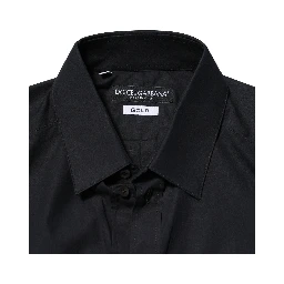 Black GOLD Long Sleeves Formal Dress Shirt