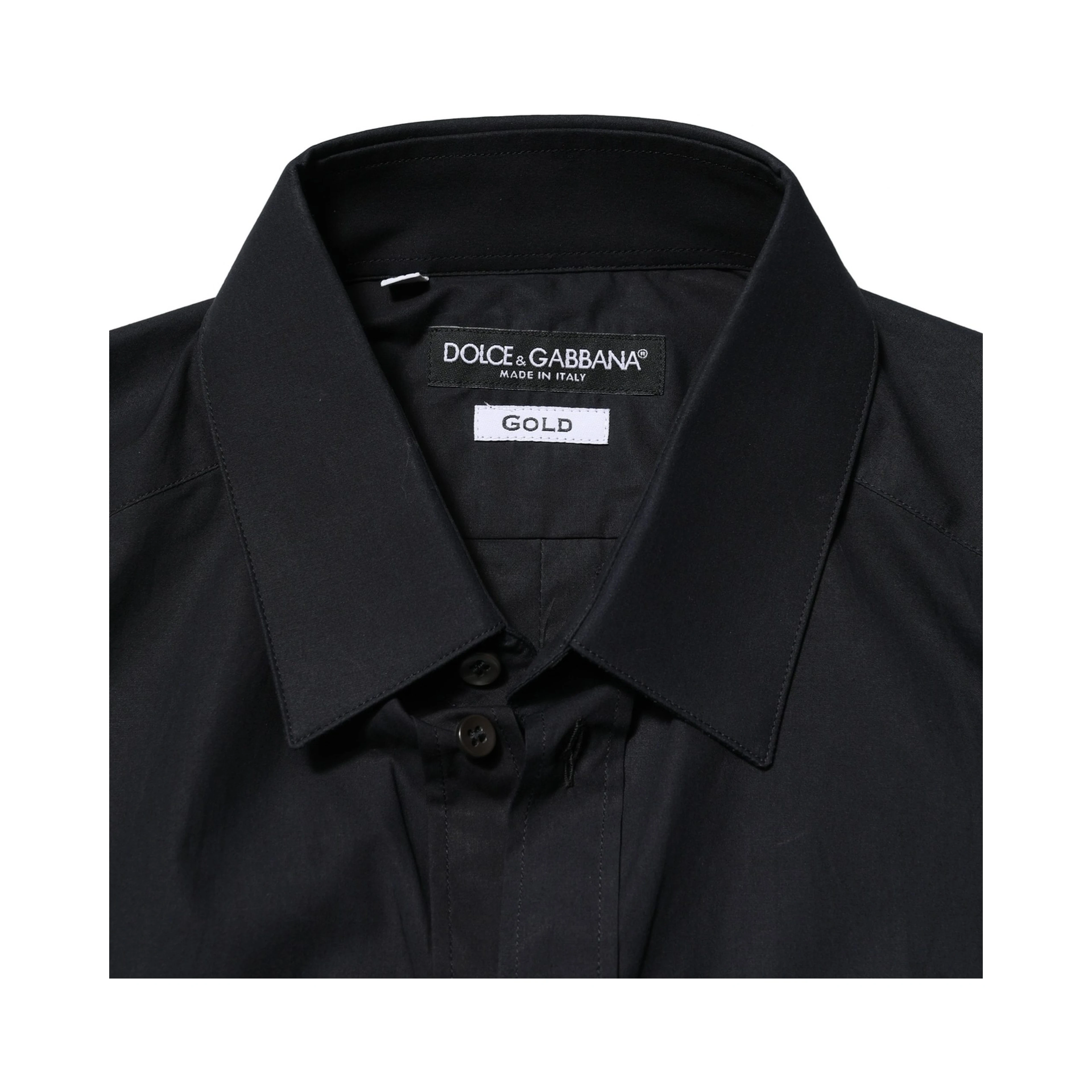 Black GOLD Long Sleeves Formal Dress Shirt