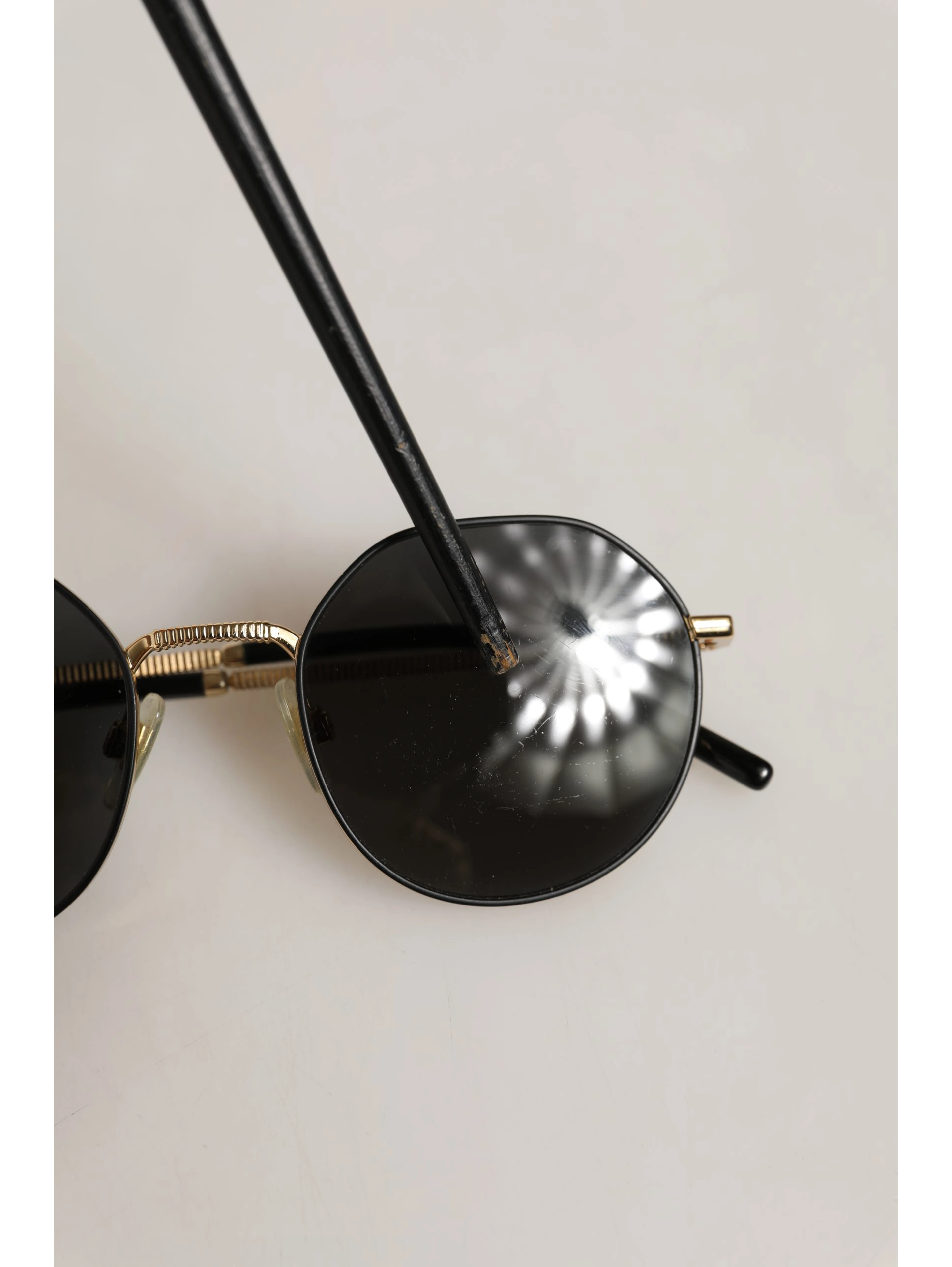 Gold Toned Metal Frame DG2286 Round Eyewear Sunglasses