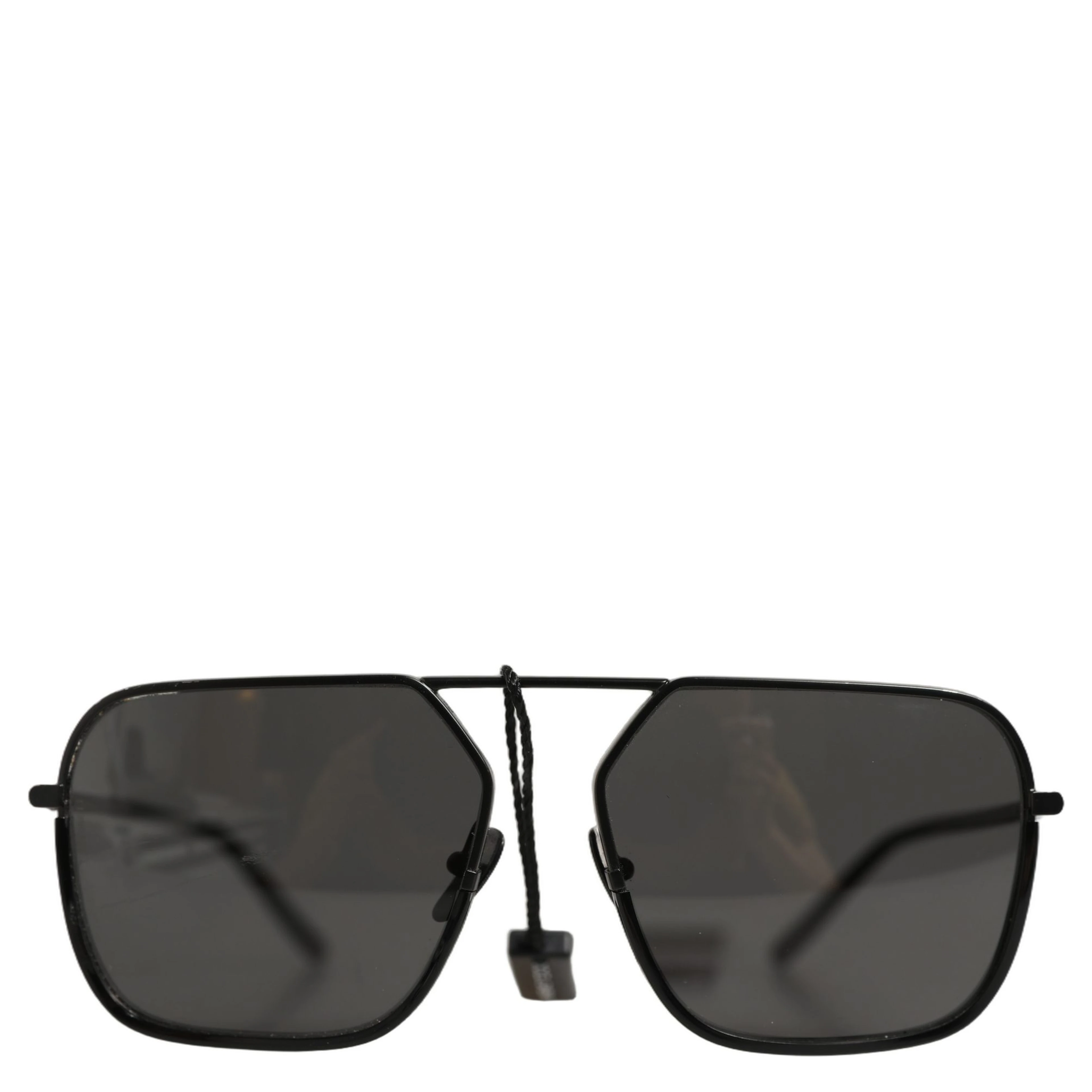 Black DG2193J Rectangular Metal Frame Eyewear Sunglasses