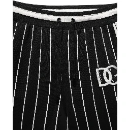 Black Striped DG Patch Men Sweatpants Pants