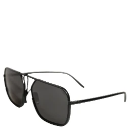 Black DG2193J Rectangular Metal Frame Eyewear Sunglasses