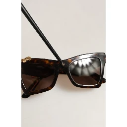 Brown DG4434 Accent Havana Acetate Frame Sunglasses