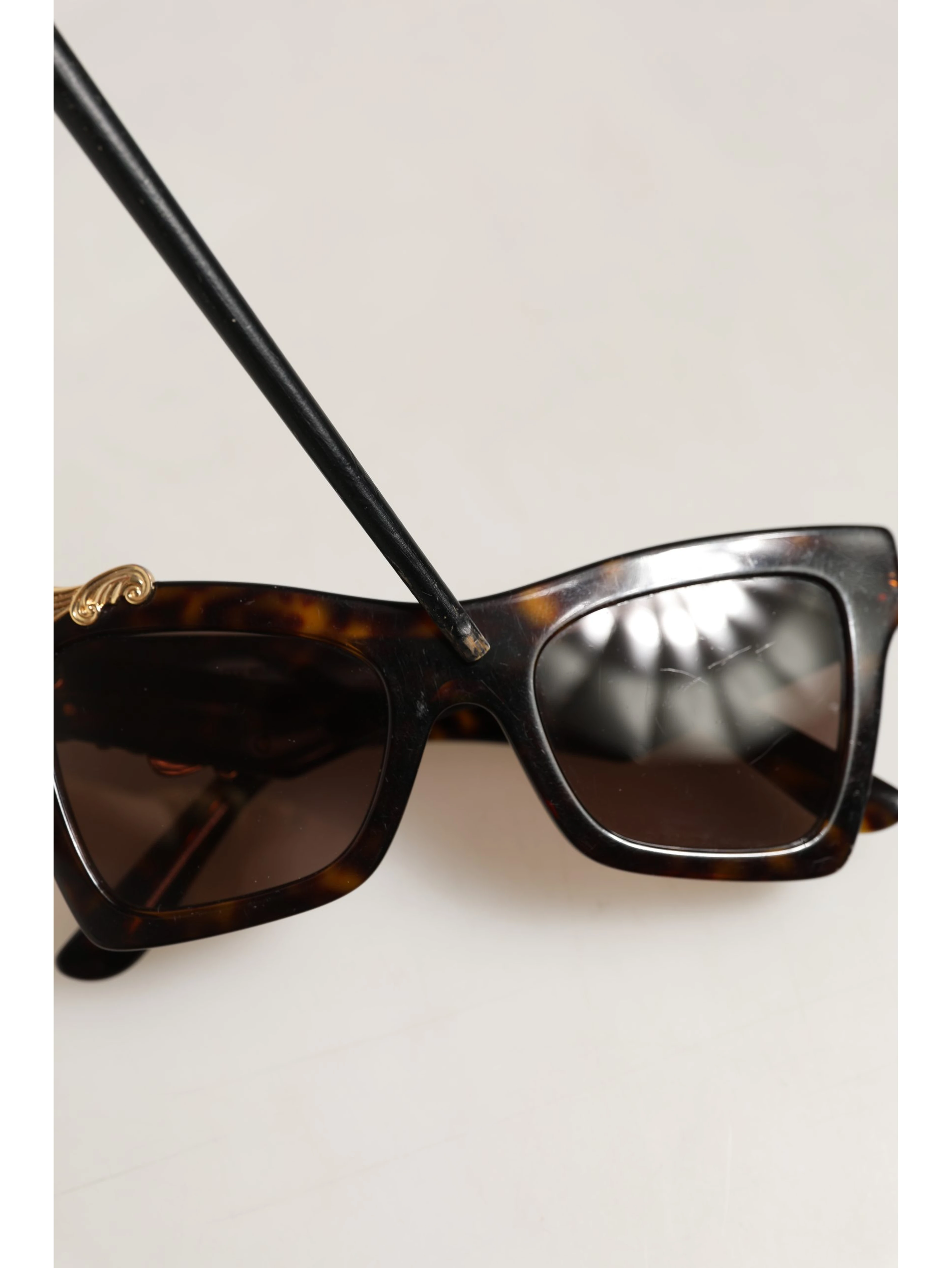 Brown DG4434 Accent Havana Acetate Frame Sunglasses